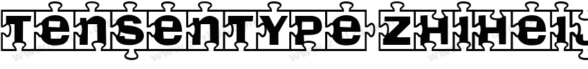 Tensentype ZhiHeiJ W字体转换